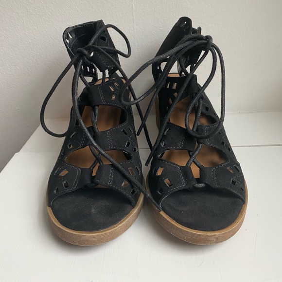 SO Furl Women’s block heel size 6 Black - Picture 1 of 4